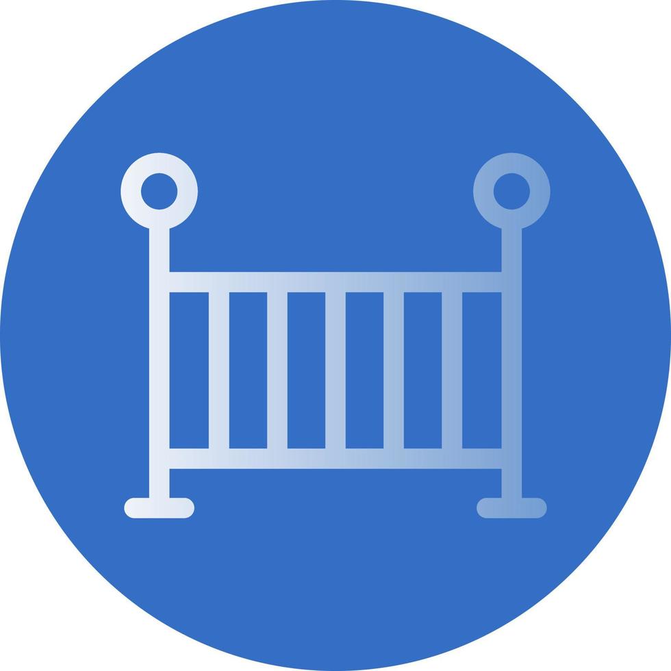 Baby Crib Vector Icon Design