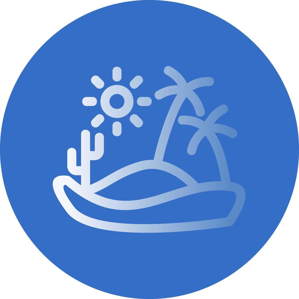 Desert Reort Vector Icon Design