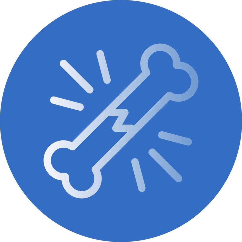 Broken Bone Vector Icon Design