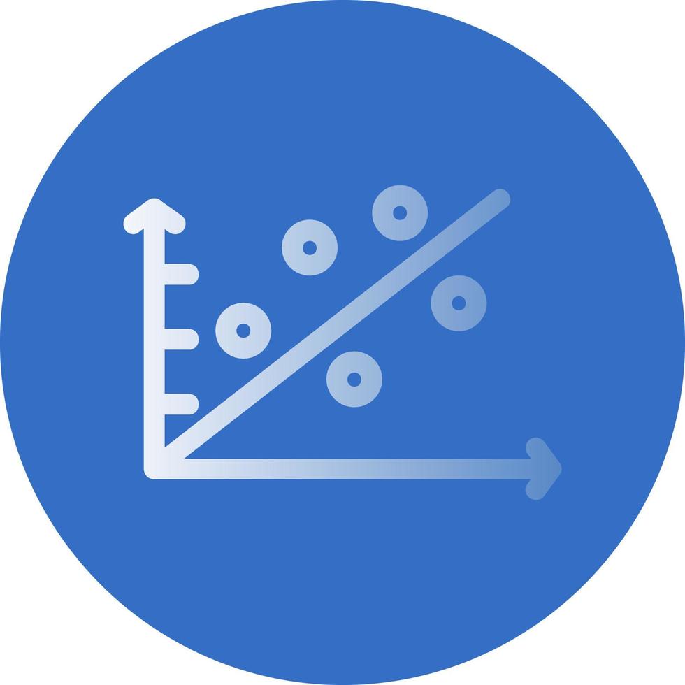 Scatter Plot Vector Icon Design