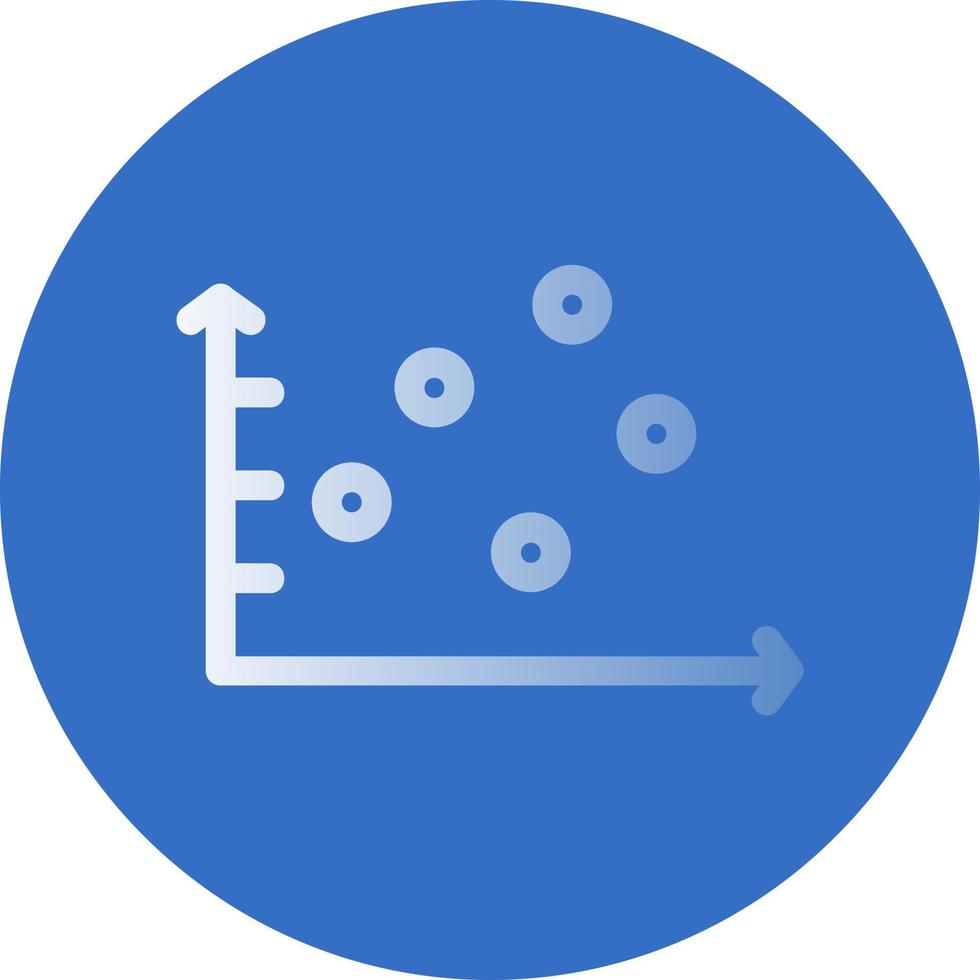 Scatter Graph Vector Icon Design