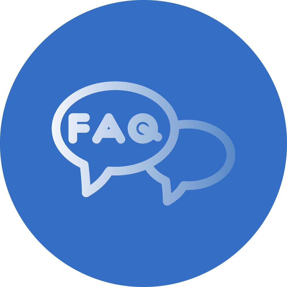 FAQ Vector Icon Design