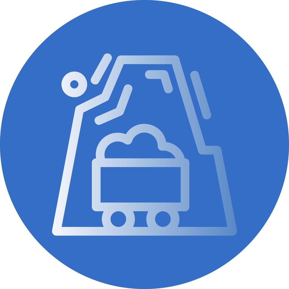 Desert Mine Vector Icon Design