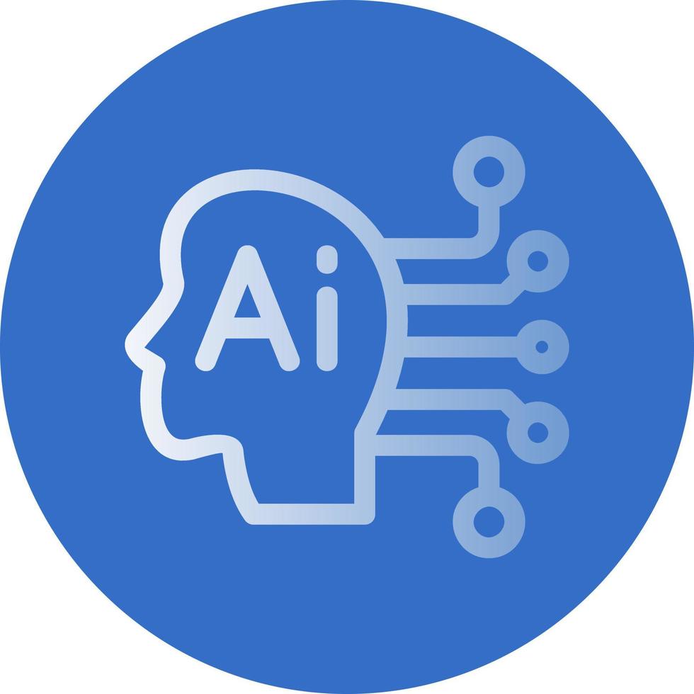 Artificial Consciousness Vector Icon Design