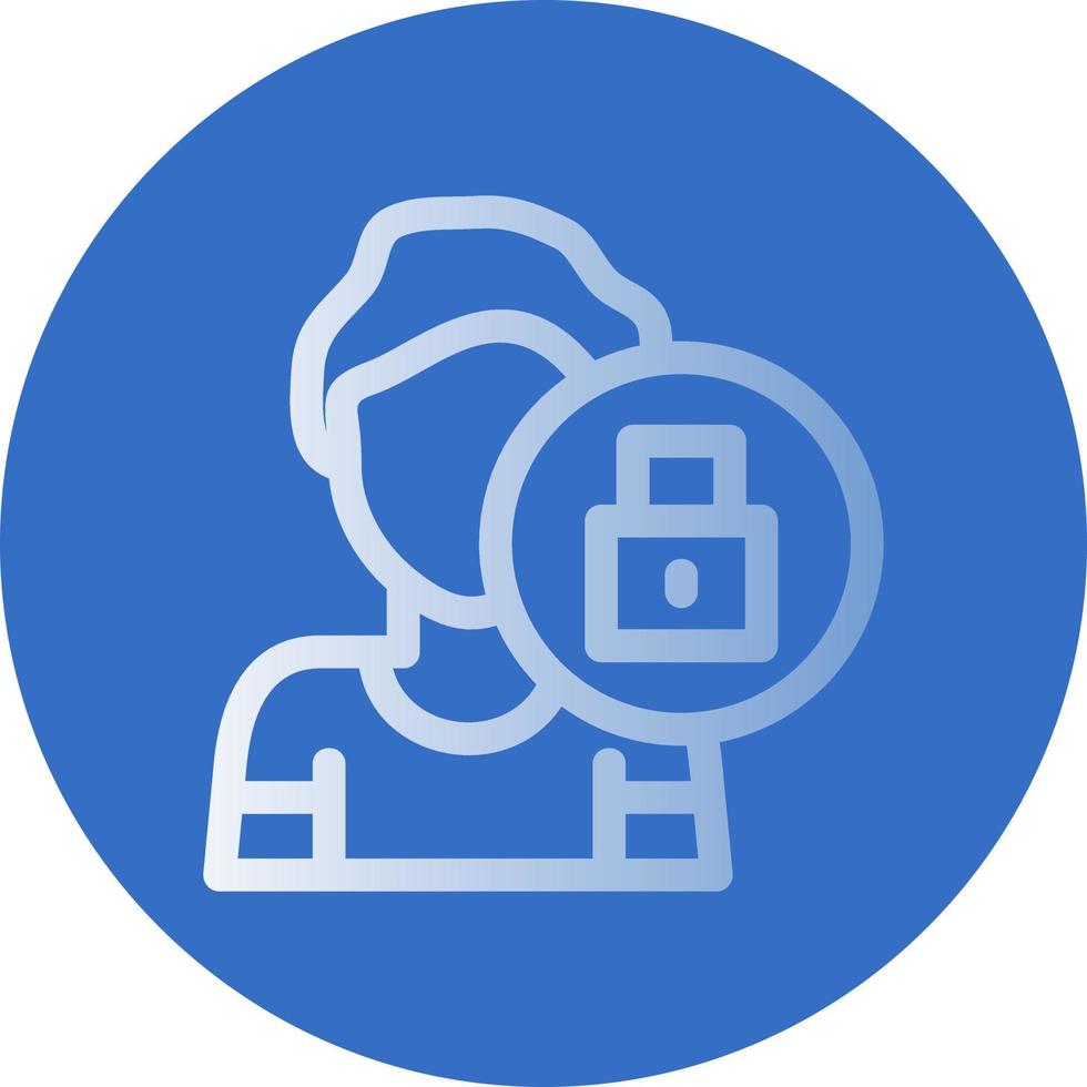 Self Restraint Vector Icon Design
