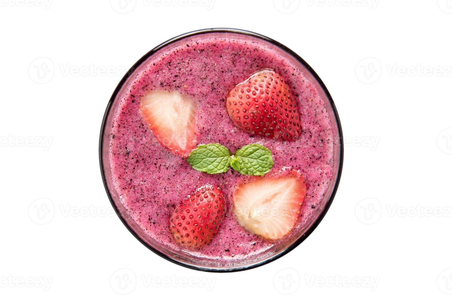 176 Strawberry juice isolated on a transparent background photo