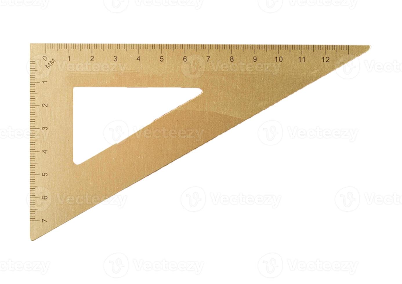 2290 Brown ruler isolated on a transparent background photo