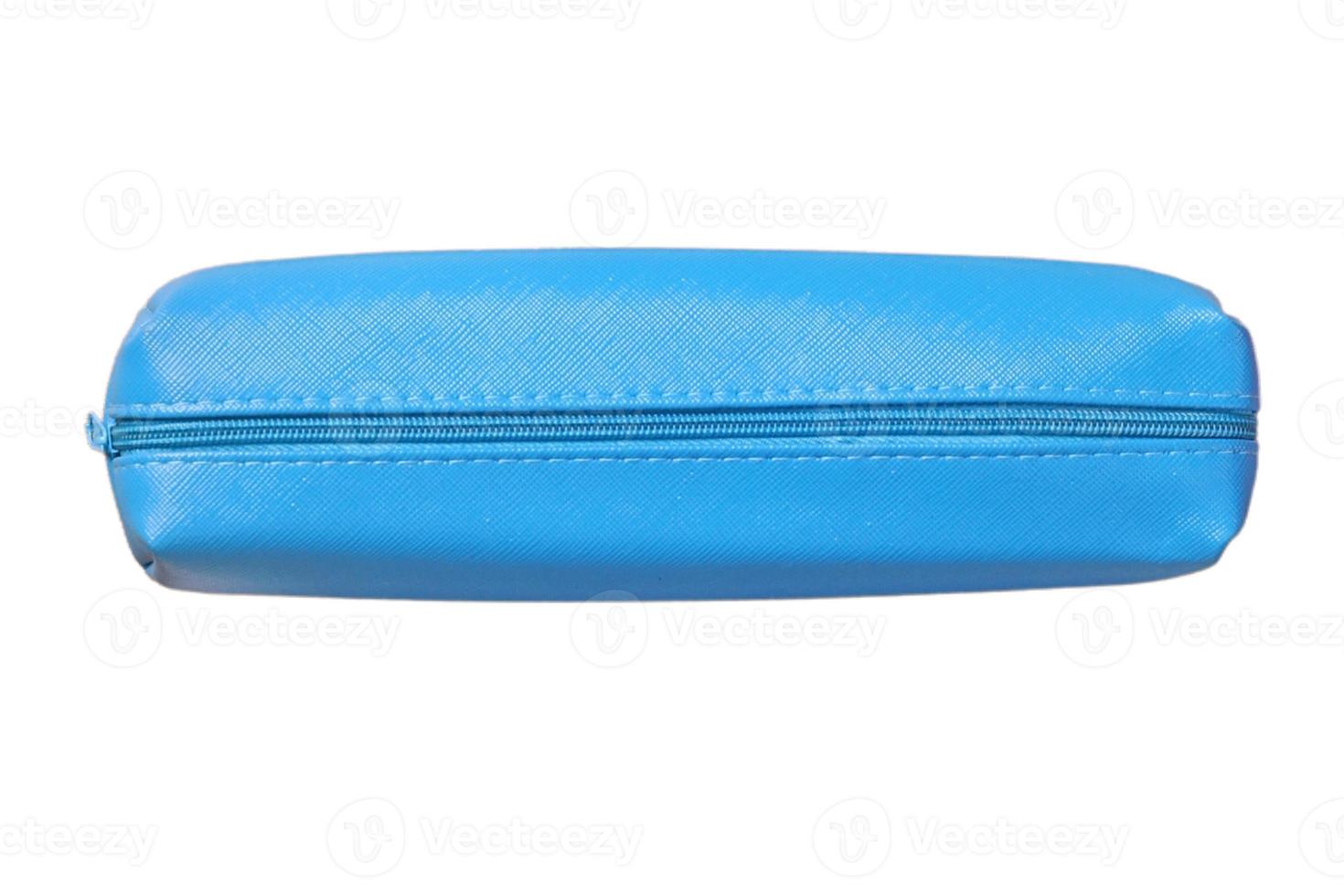 2572 Blue pencil case isolated on a transparent background photo