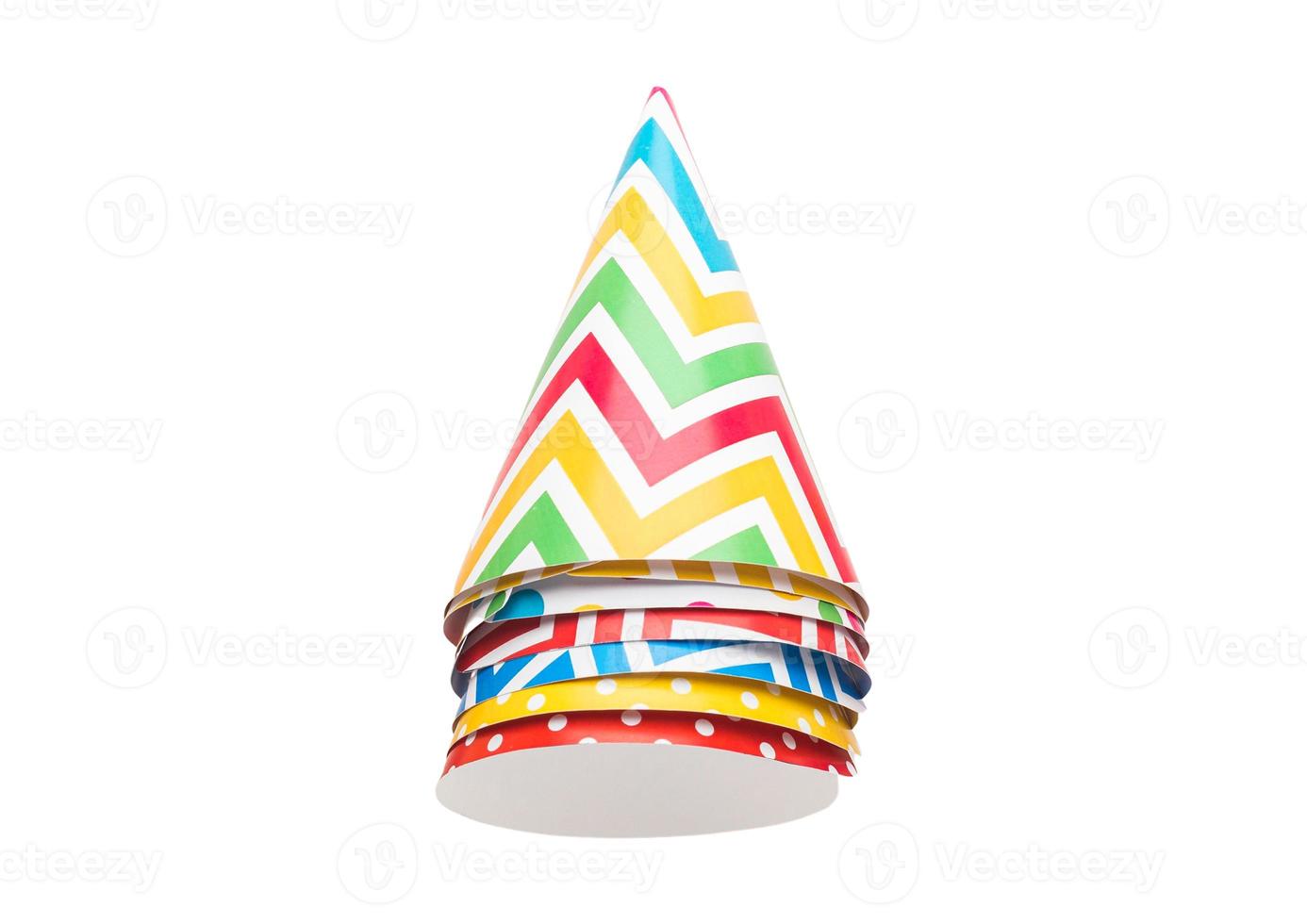 2528 Party hats isolated on a transparent background photo