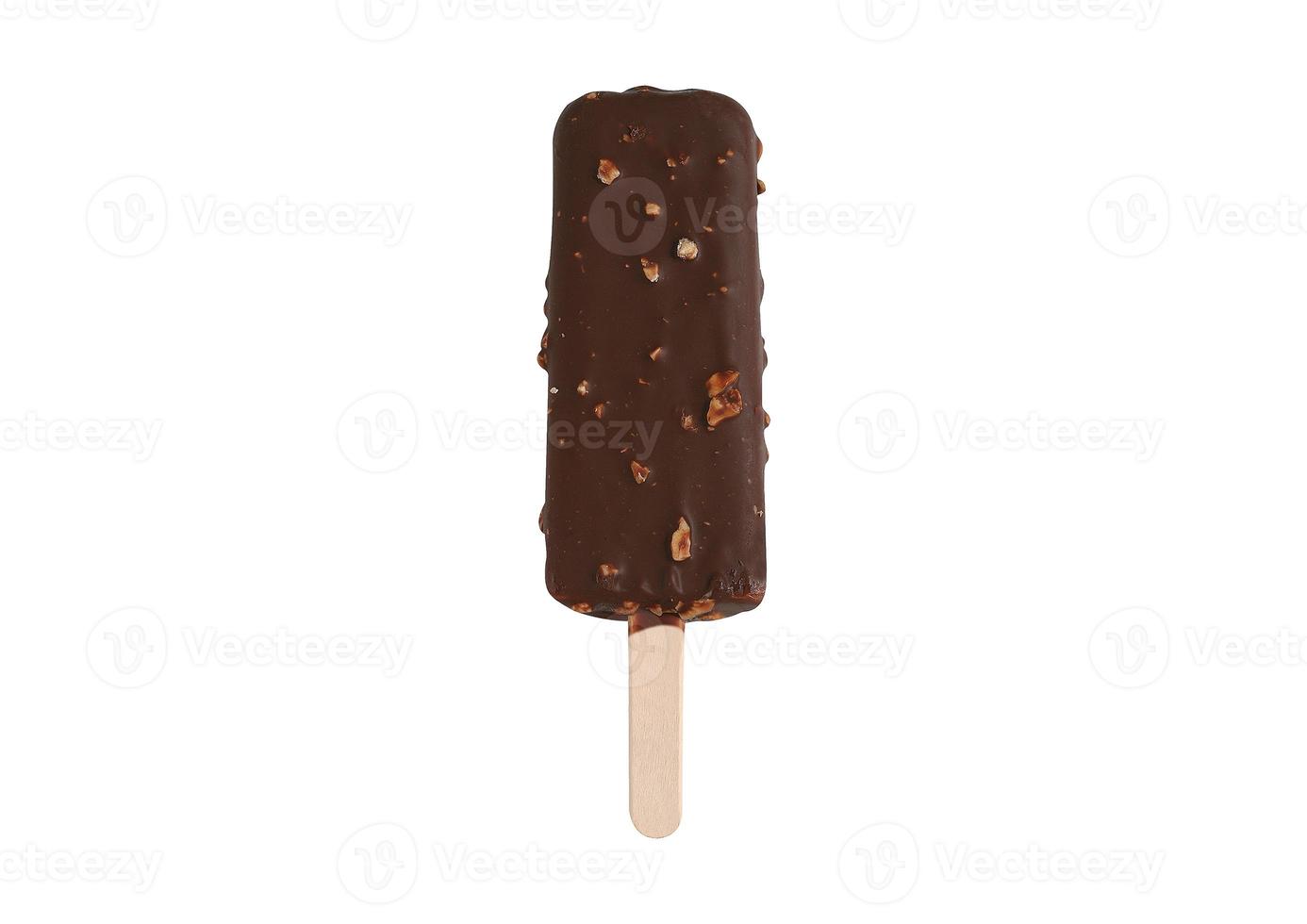 2757 Chocolate popsicle icecream isolated on a transparent background photo