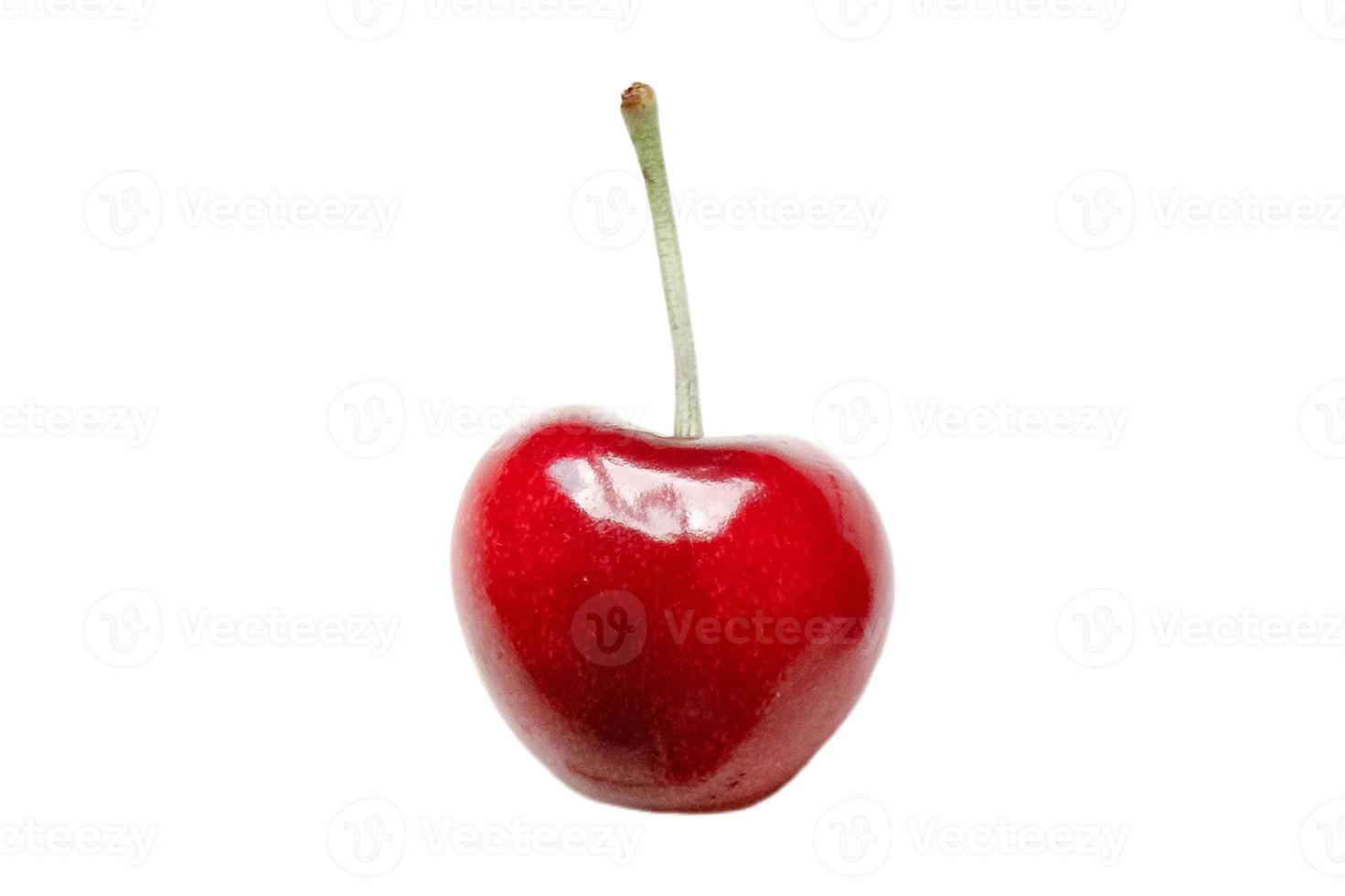 3539 Red cherry isolated on a transparent background photo
