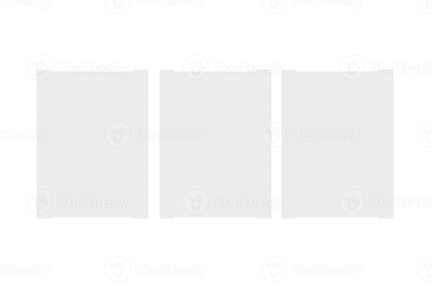 4669 White film frame isolated on a transparent background photo