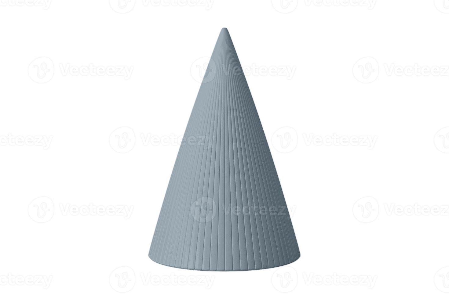 4685 Blue cone isolated on a transparent background photo