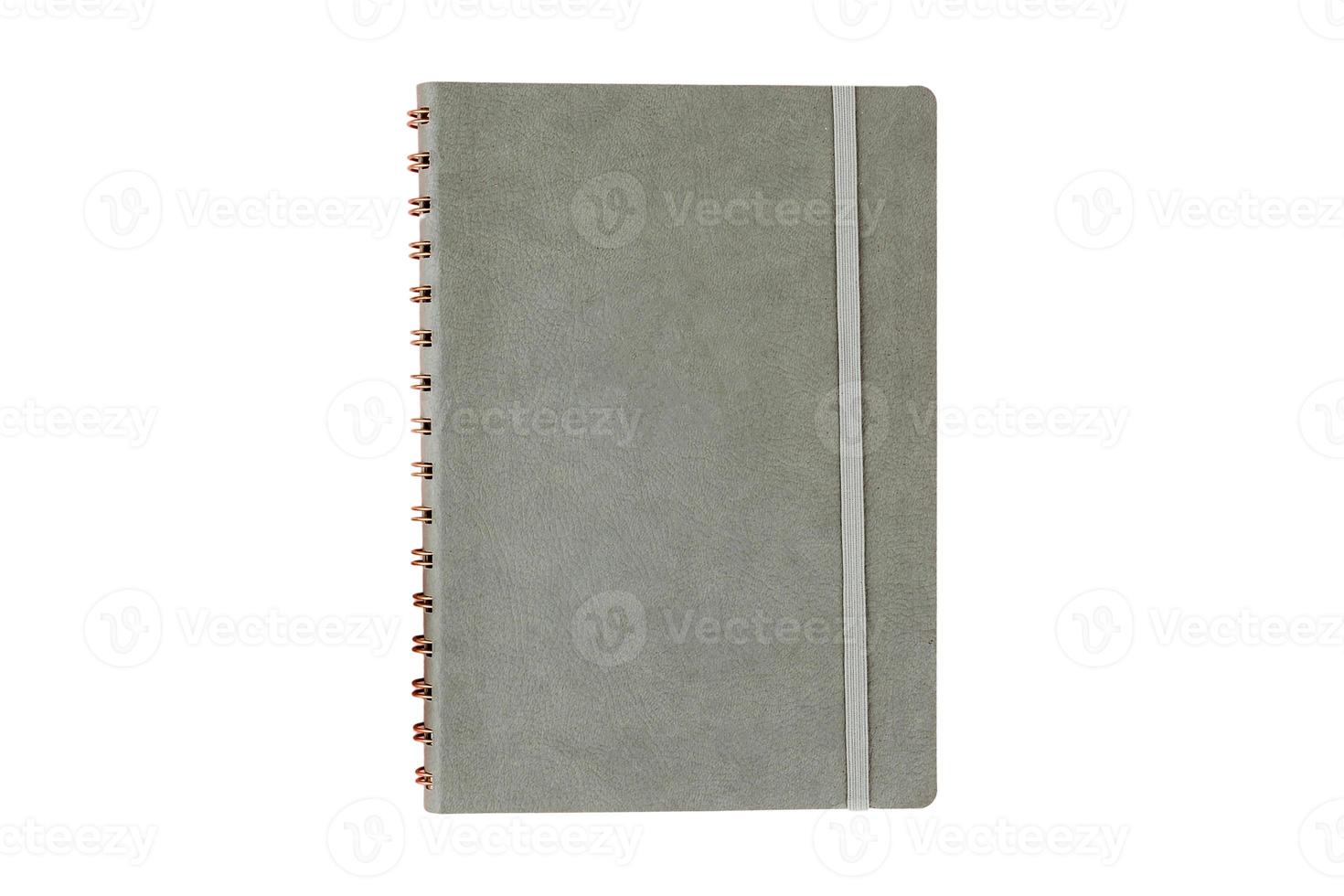 5096 Gray notebook isolated on a transparent background photo