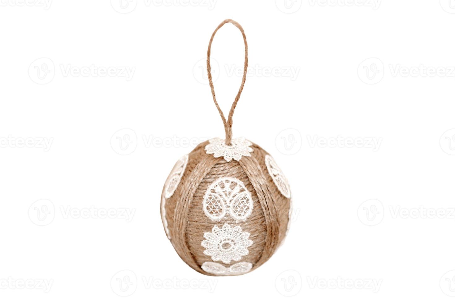 6685 Brown christmas ball isolated on a transparent background photo