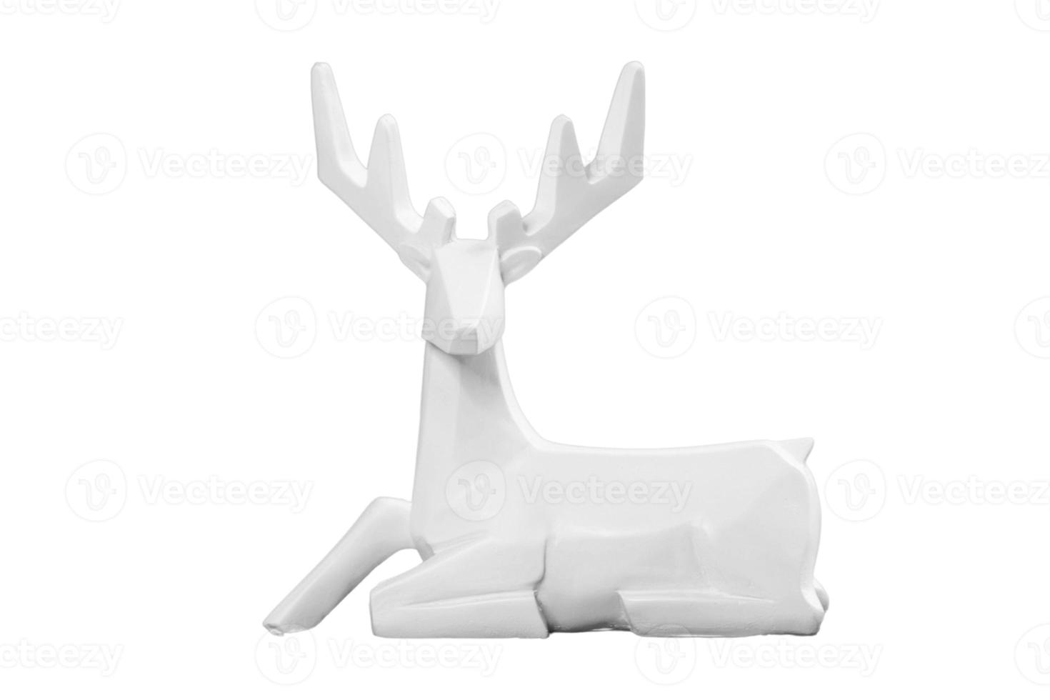 7112 White reindeer isolated on a transparent background photo
