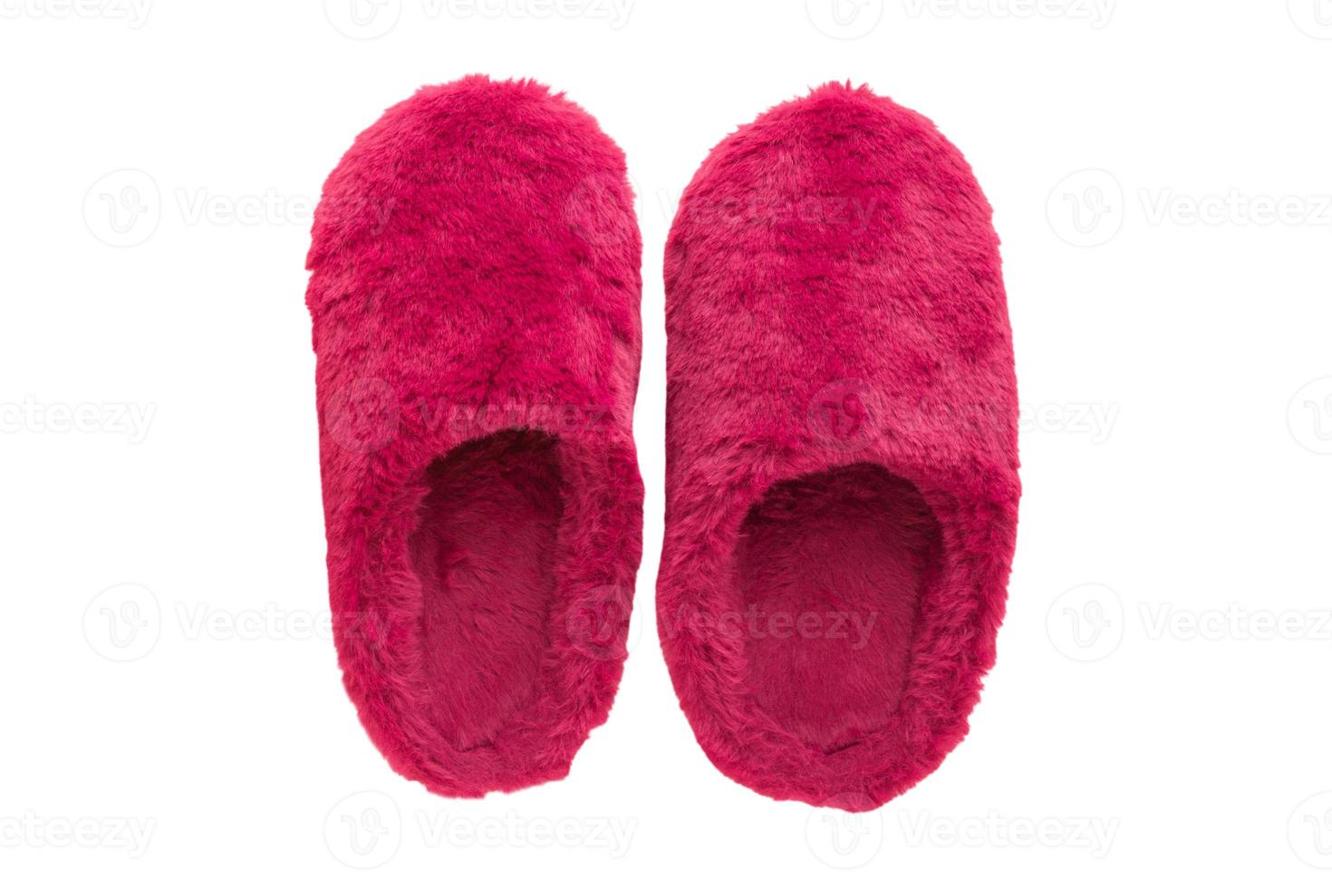 7201 Red slippers isolated on a transparent background photo