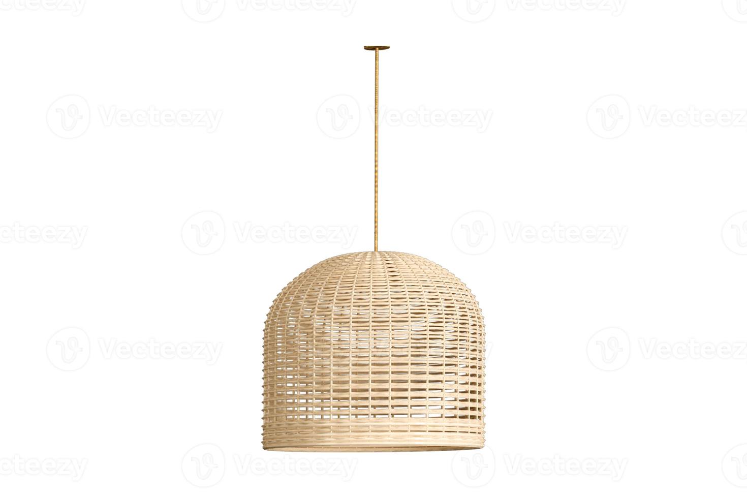 198 Beige ceiling lamp isolated on a transparent background photo