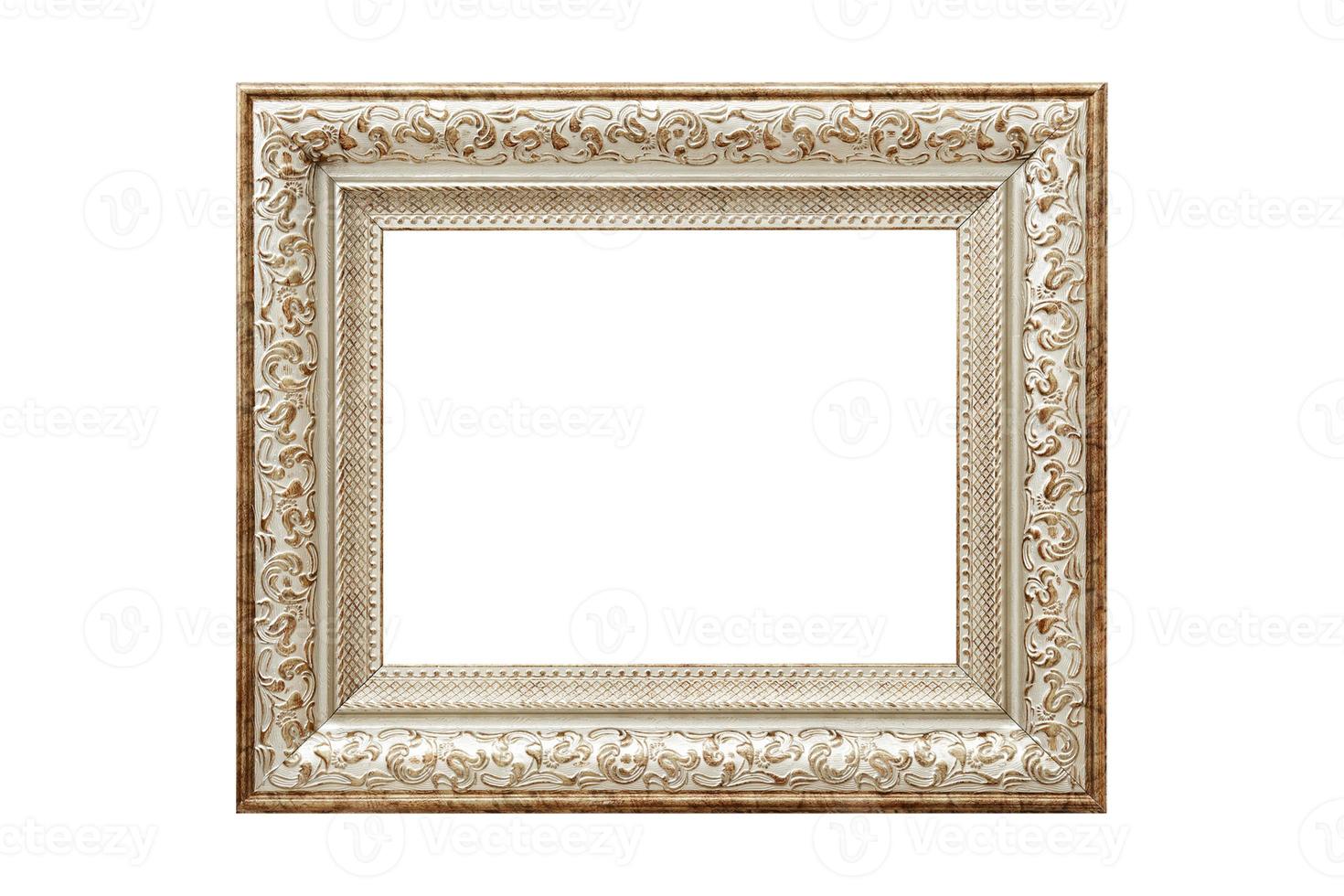 231 Beige picture frame isolated on a transparent background photo