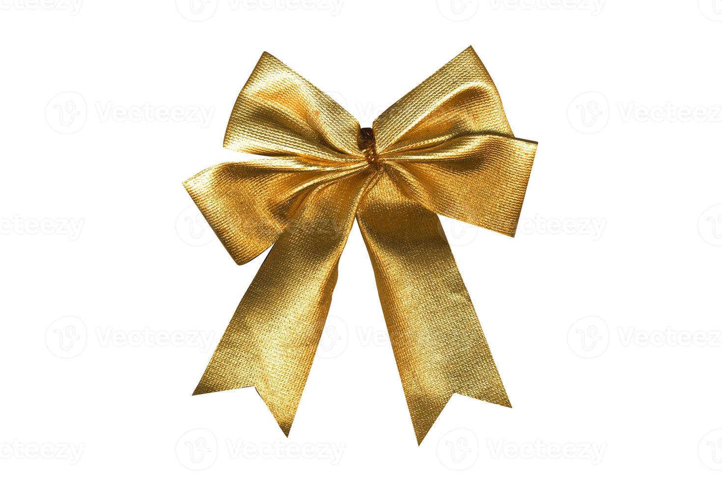 521 Golden bow isolated on a transparent background photo