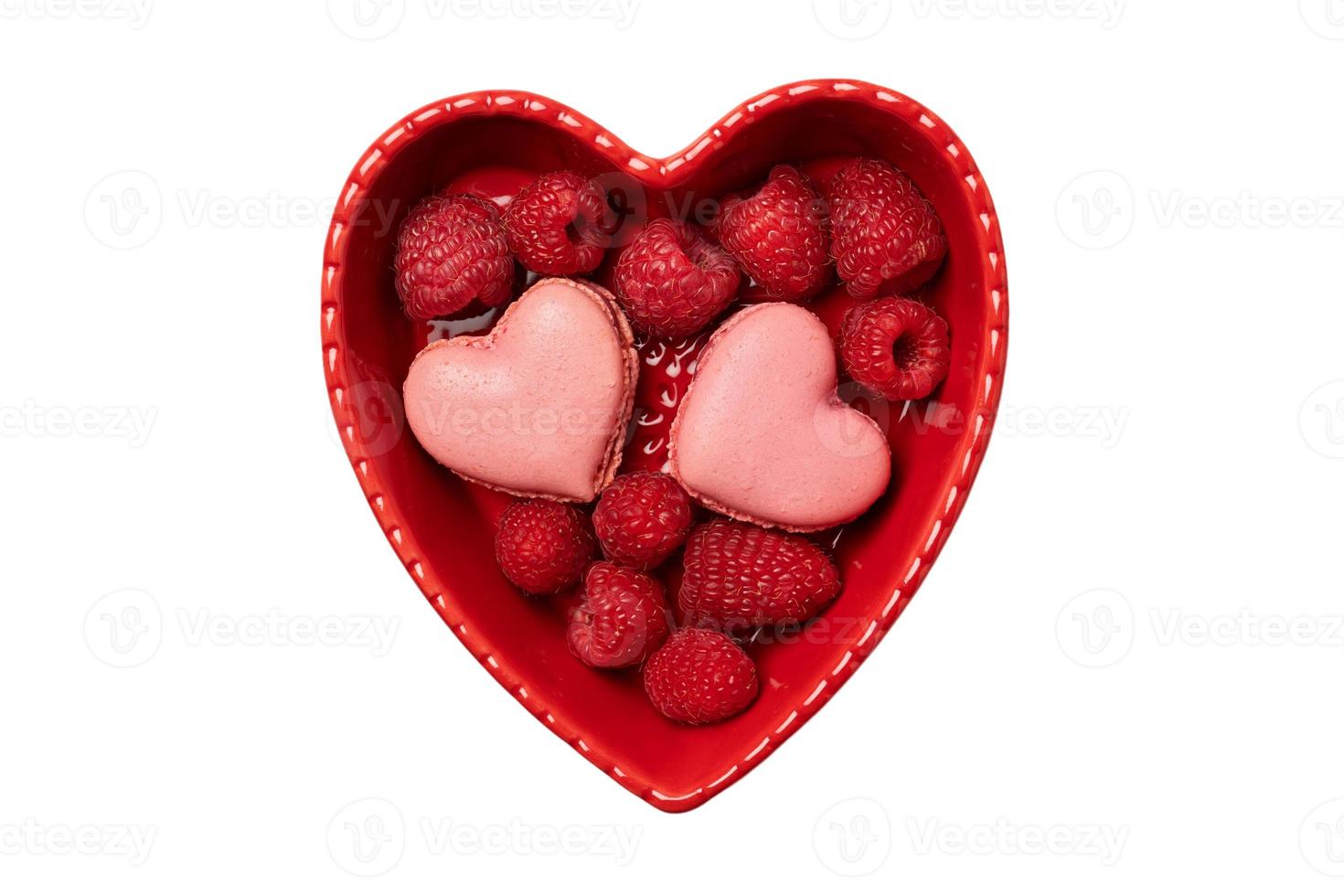 629 Red heart box with candies isolated on a transparent background photo