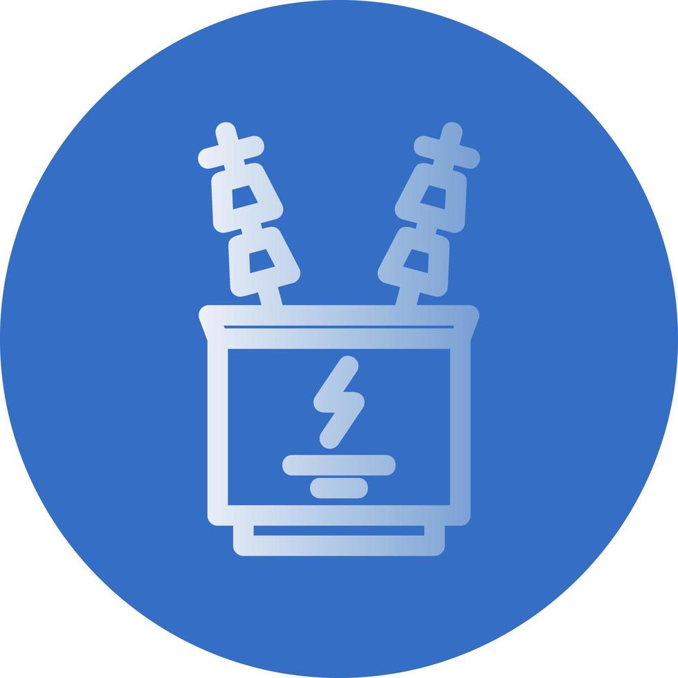 Power Transformer Vector Icon Design