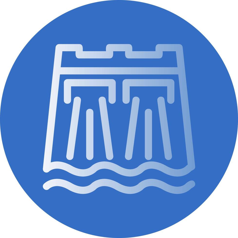 Dam Vector Icon Design