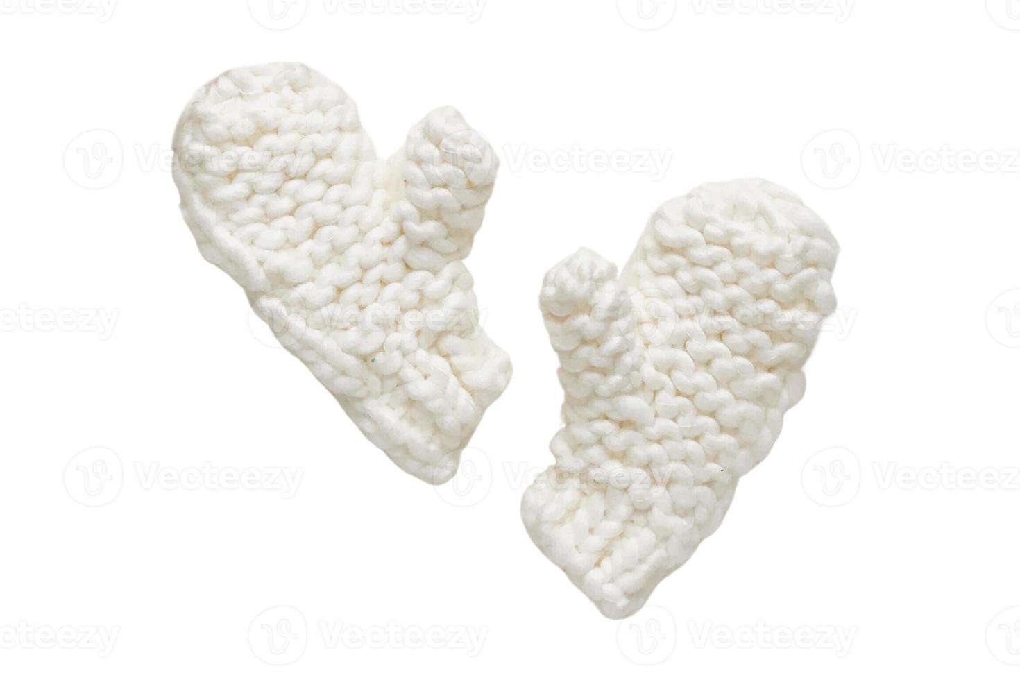 1018 White gloves isolated on a transparent background photo