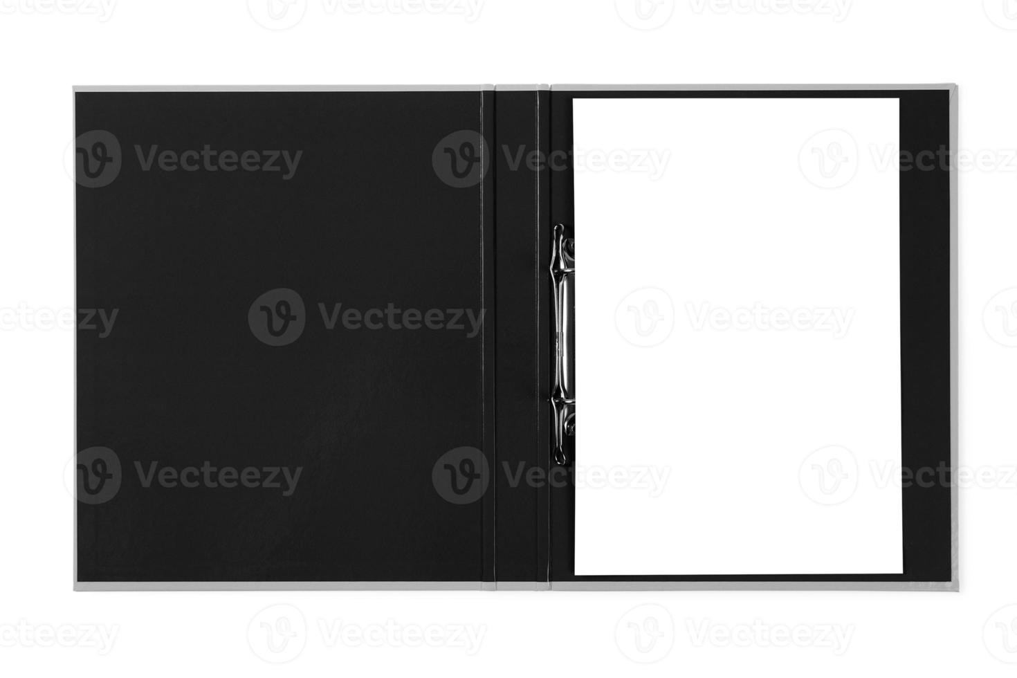 1100 Black notebook isolated on a transparent background photo