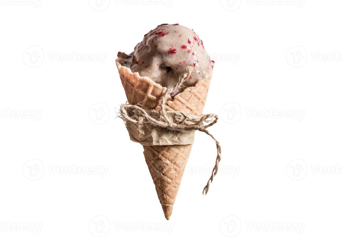 2045 Ice cream cone isolated on a transparent background photo