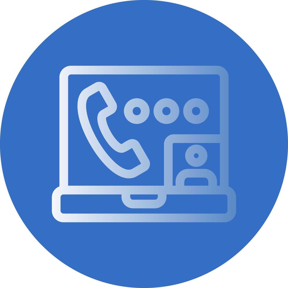 Video Call Vector Icon Design