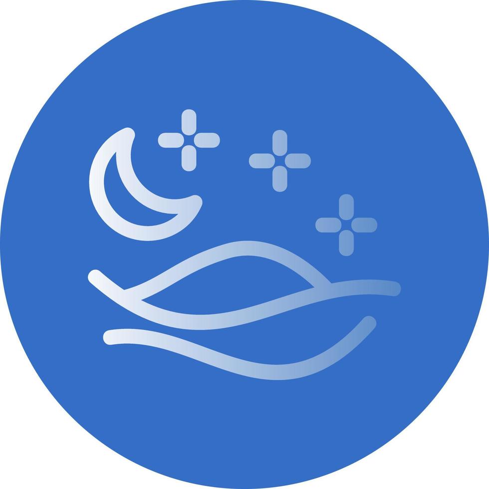 Desert Night Vector Icon Design
