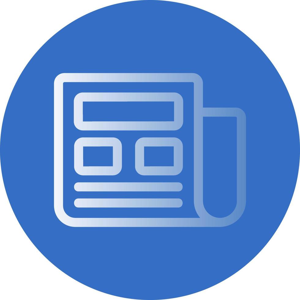 Newspaper Vector Icon Design