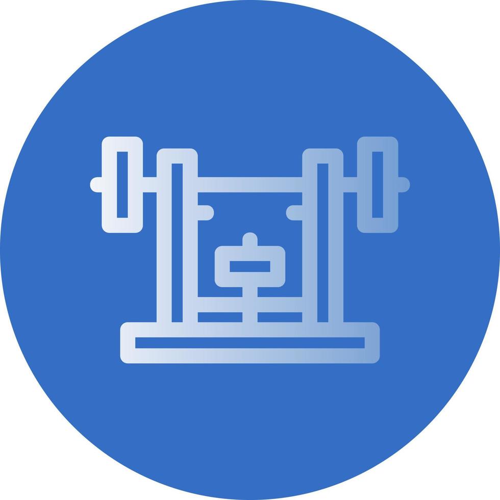 Bench Press Vector Icon Design