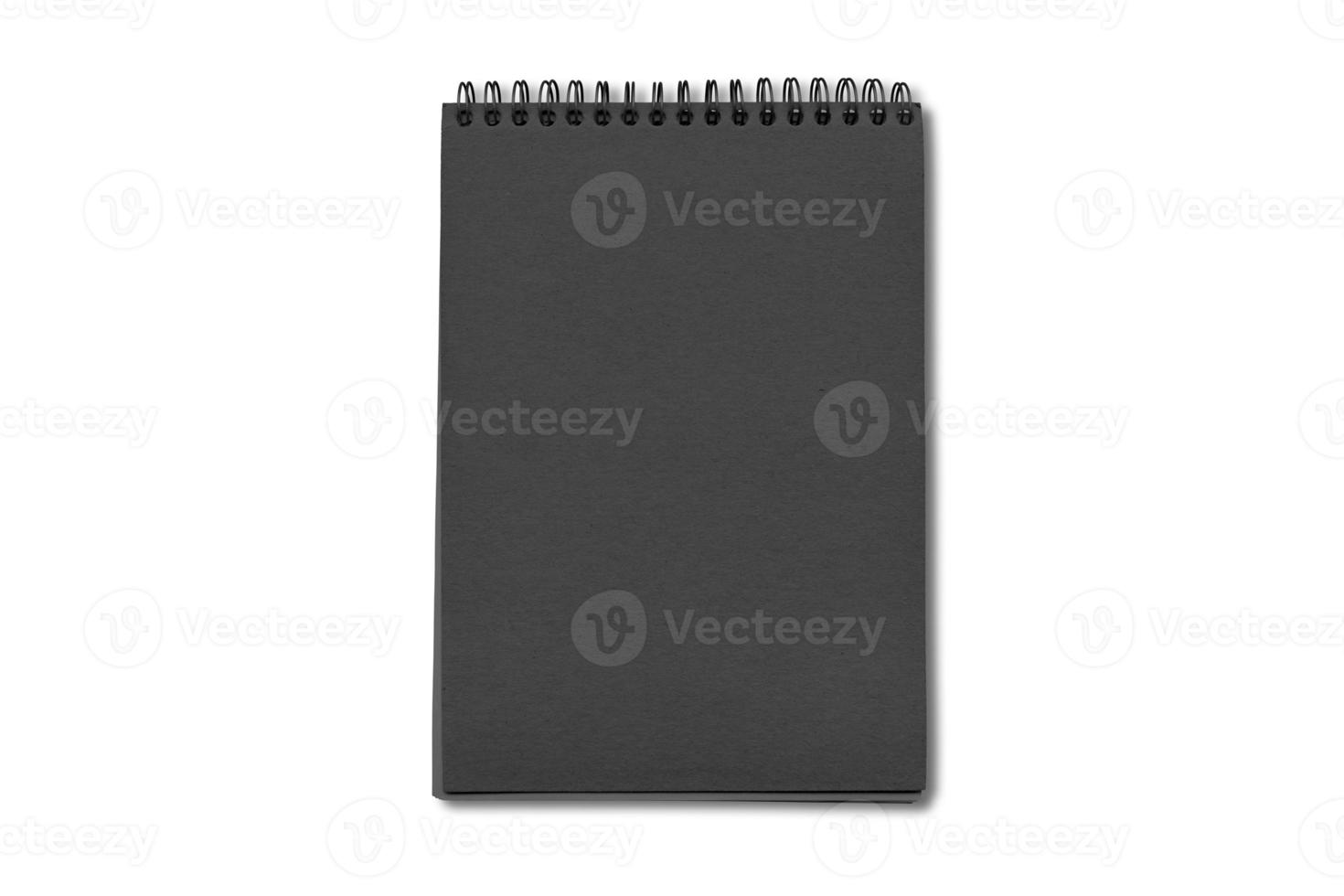 1089 Black notebook isolated on a transparent background photo