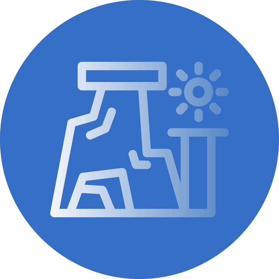 Desert Rocks Vector Icon Design
