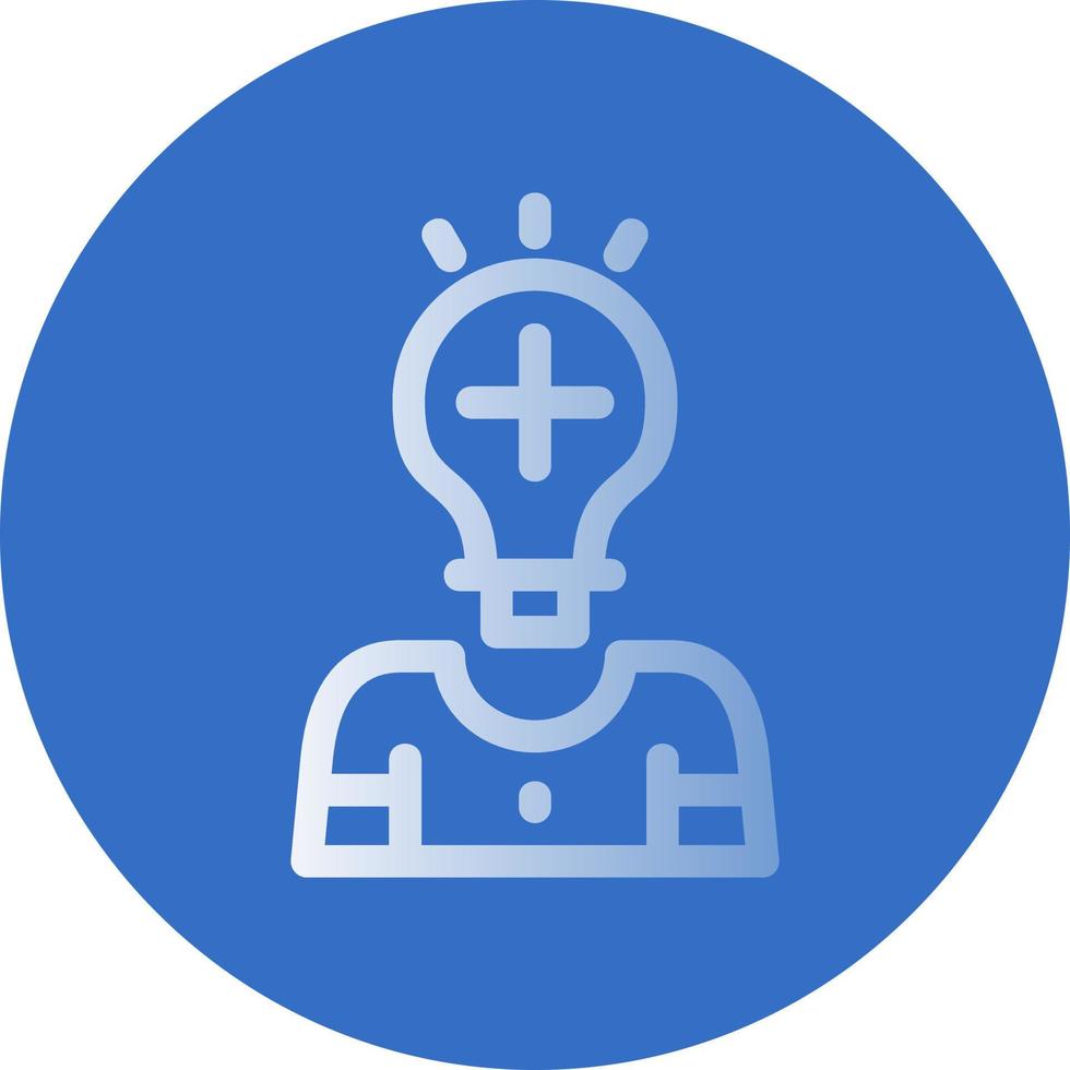 Positive Thinking Vector Icon Design