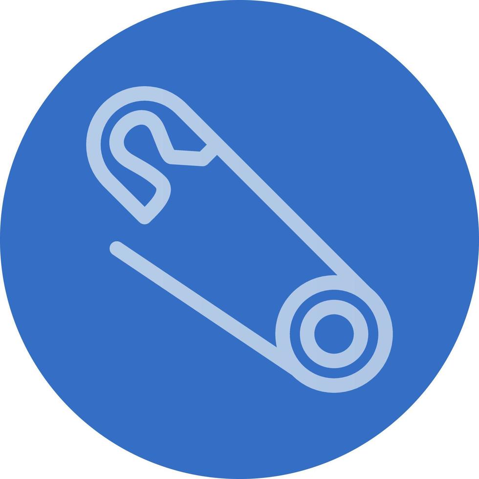 Safety Pin Vector Icon Design