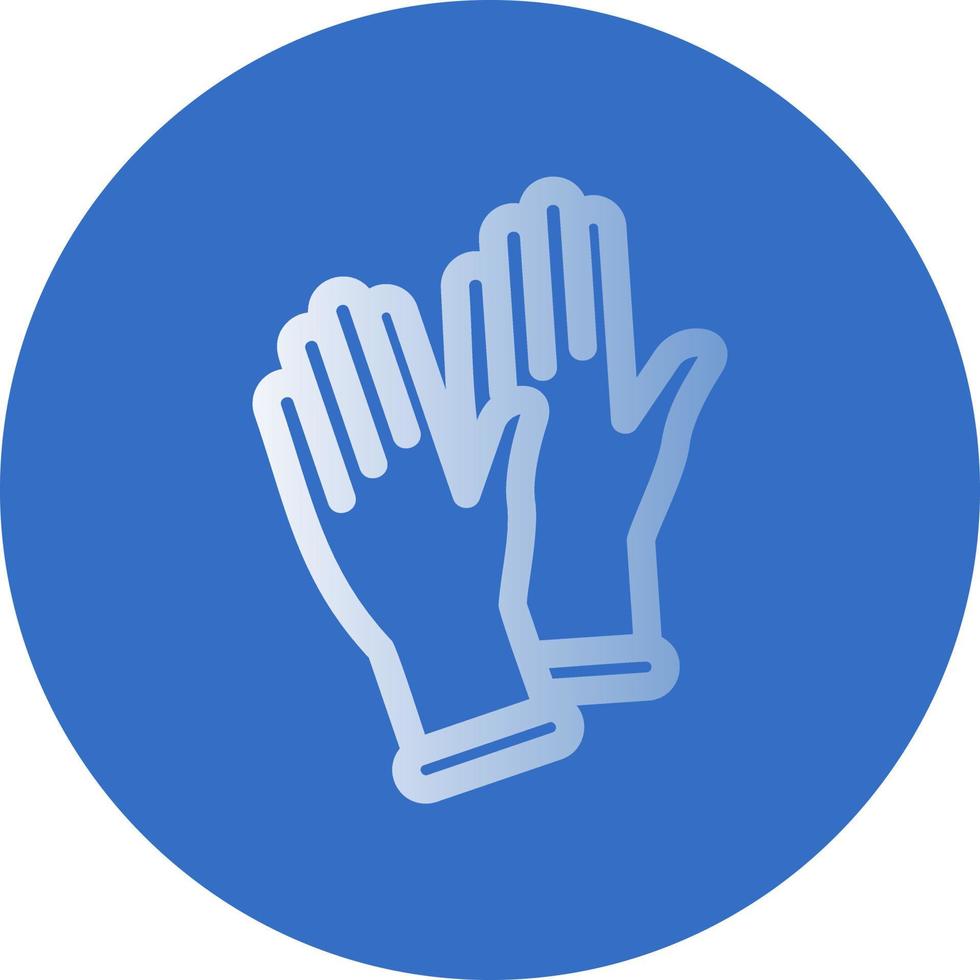 Medical Gloves Vector Icon Design