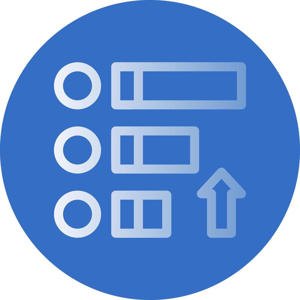 priorizar el diseño de iconos vectoriales vector