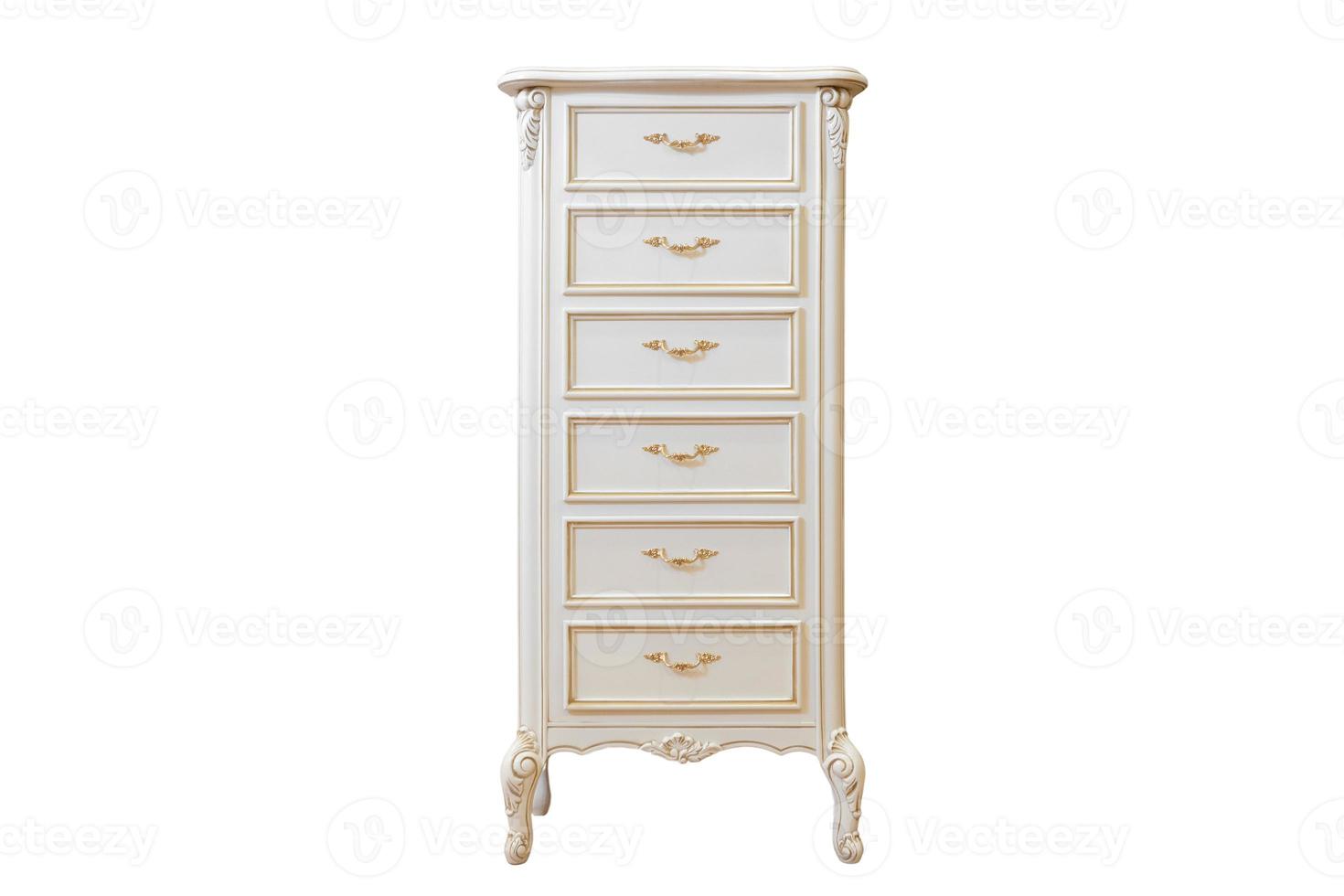 252 Beige wooden storage cabinet isolated on a transparent background photo