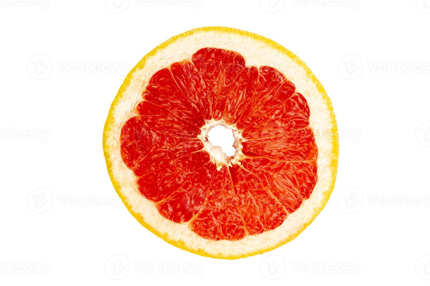 1307 Graperfruit slice isolated on a transparent background photo