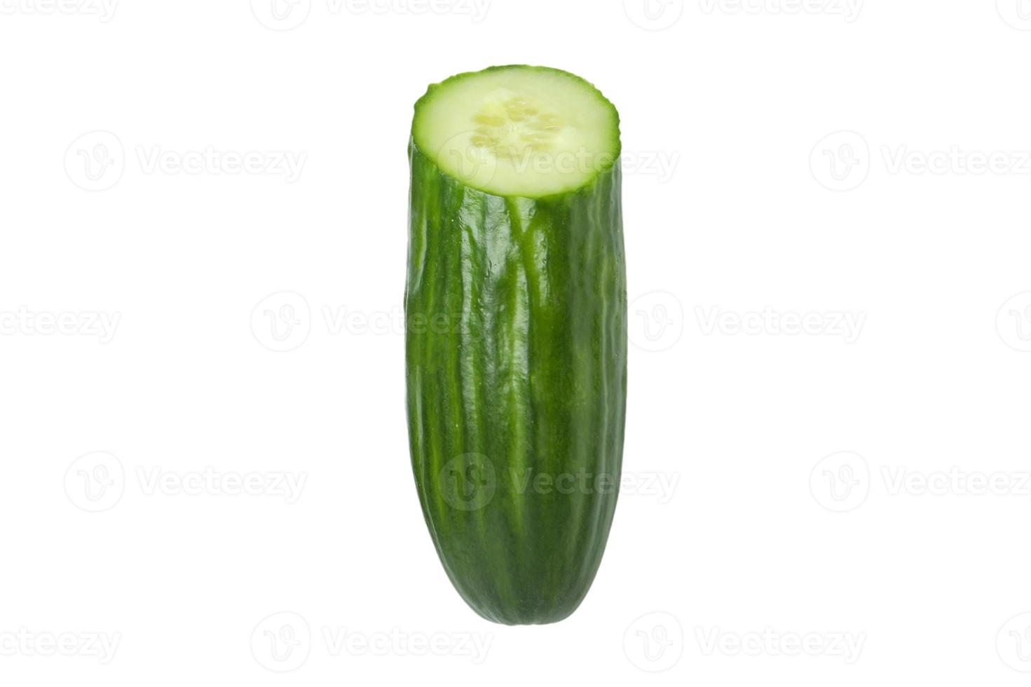 3104 Vegetables green cucumber isolated on a transparent background photo