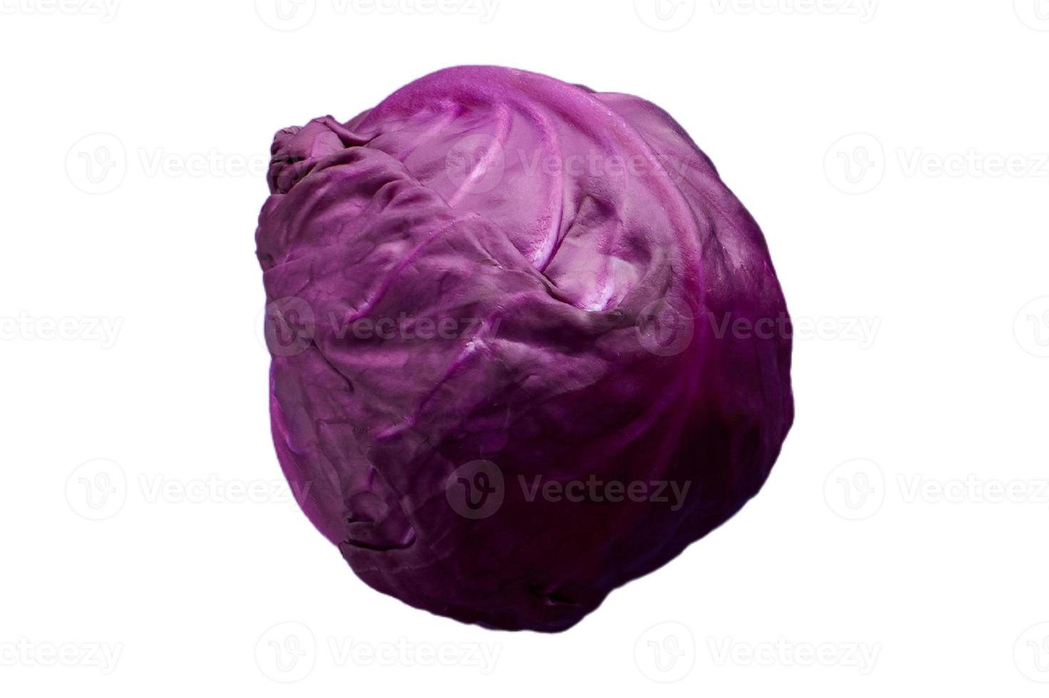 3206 Purple cabbage isolated on a transparent background photo