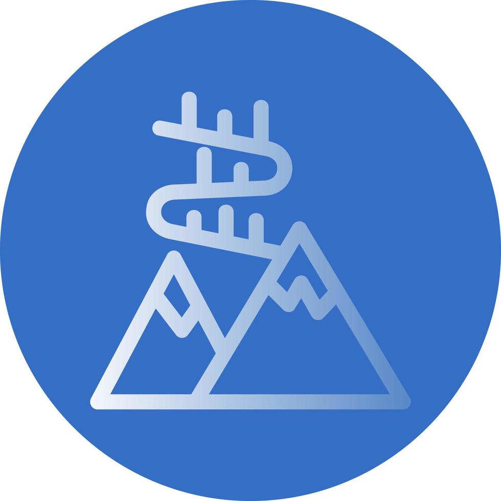 Aurora Borealis Vector Icon Design