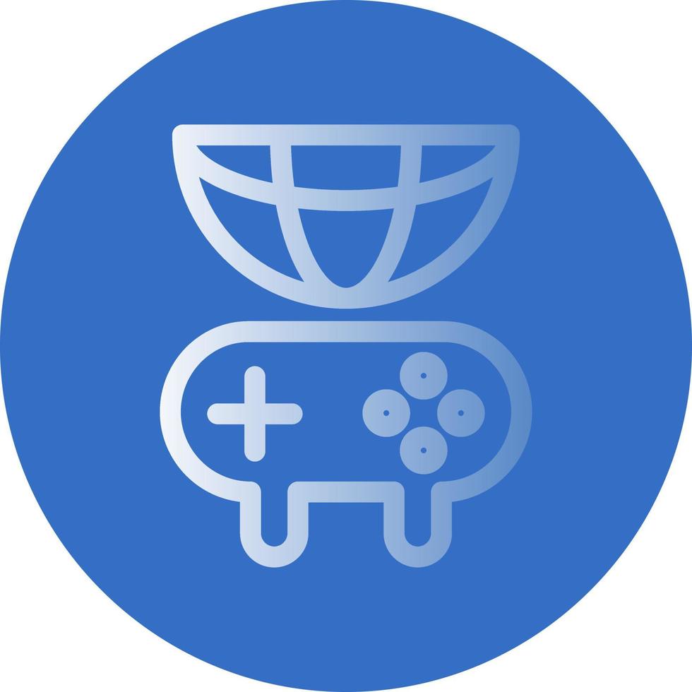 Global Gaming Vector Icon Design