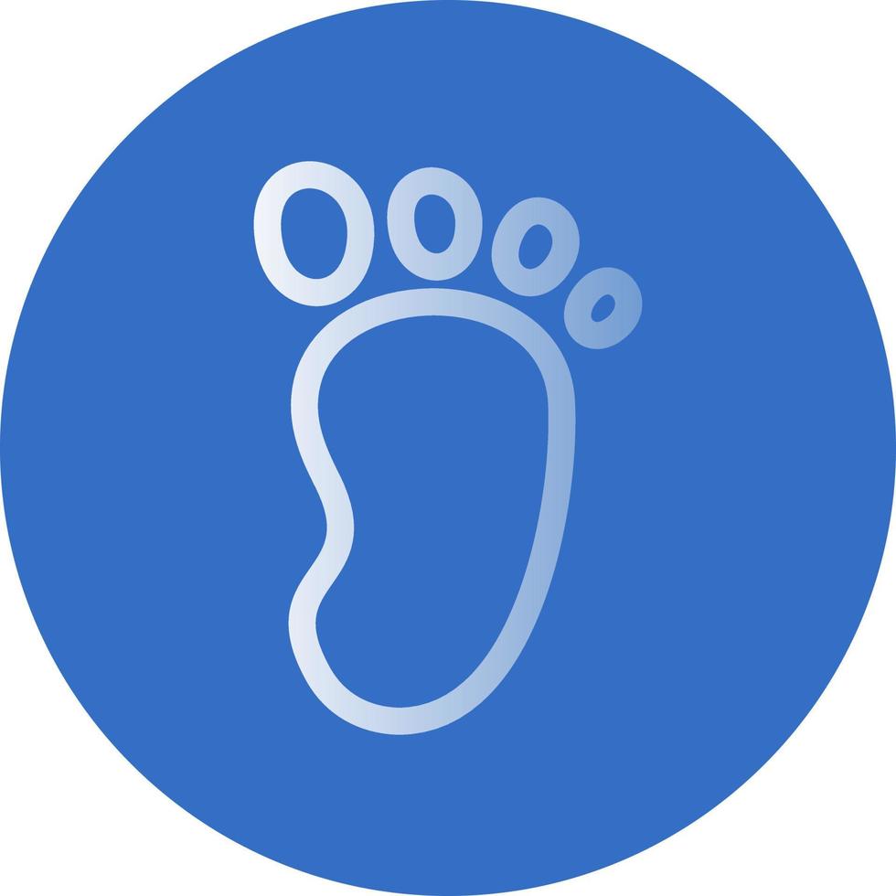 Footprint Vector Icon Design