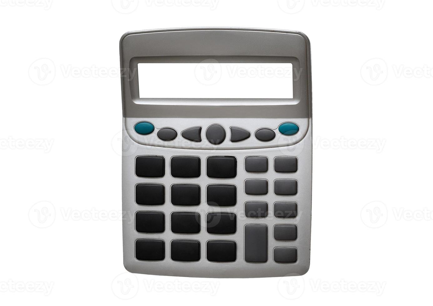 1973 Gray calculator isolated on a transparent background photo