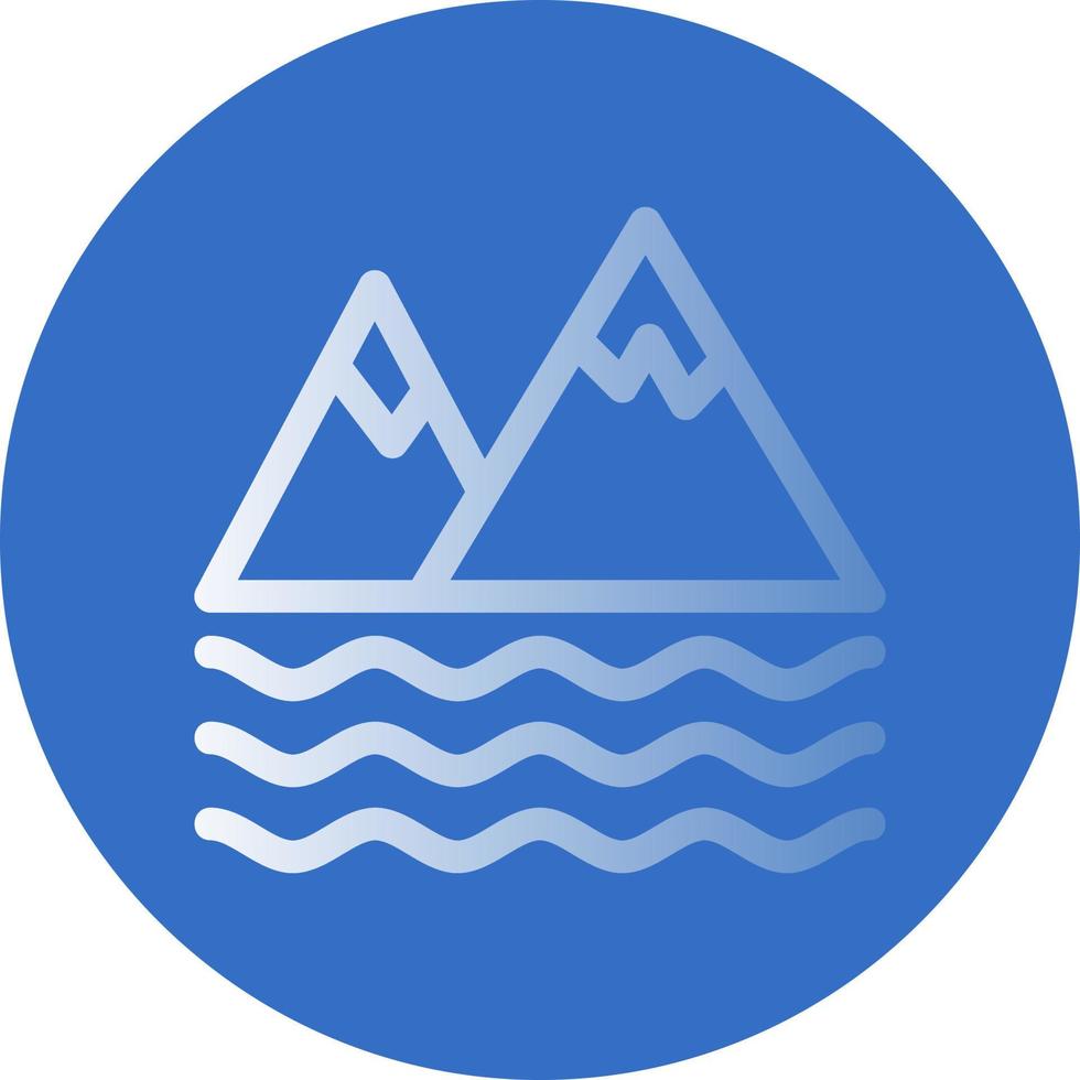 Bay Landscape Vector Icon Design