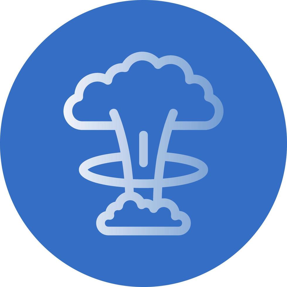 Nuclear Explosion Vector Icon Design